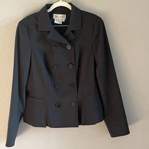 WWORTH Gray Wool Long Sleeve Button Down  Blazer size 8